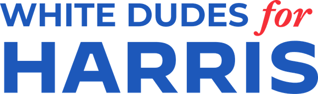 White Dudes for Harris logo